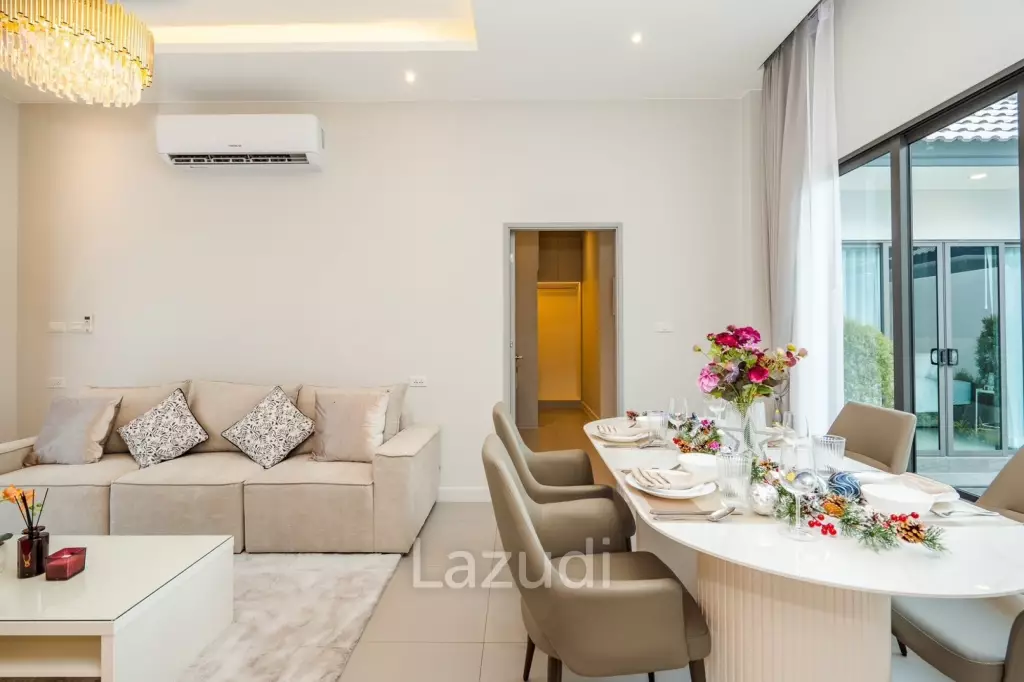 Modern 120 sqm 3-Bed Detached Home in Cha-Am with Courtyard Yard