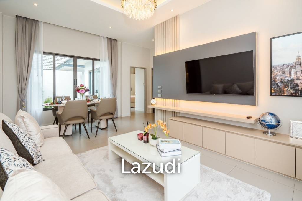 Modern 120 sqm 3-Bed Detached Home in Cha-Am with Courtyard Yard