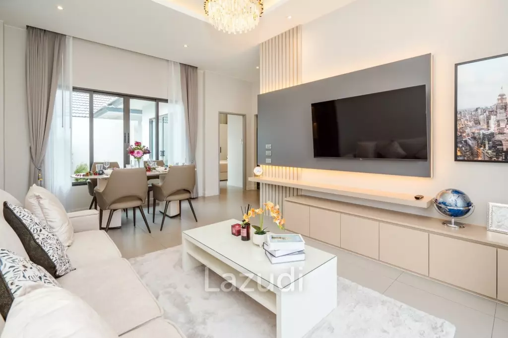 Modern 120 sqm 3-Bed Detached Home in Cha-Am with Courtyard Yard