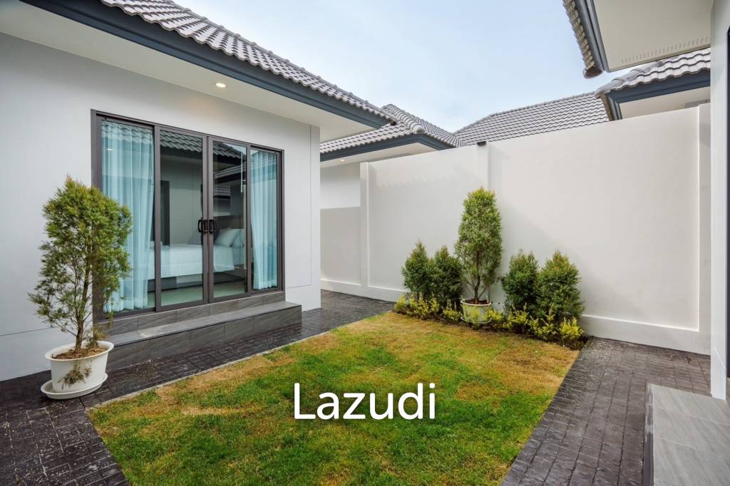 Modern 120 sqm 3-Bed Detached Home in Cha-Am with Courtyard Yard
