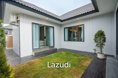 Modern 120 sqm 3-Bed Detached Home in Cha-Am with Courtyard Yard
