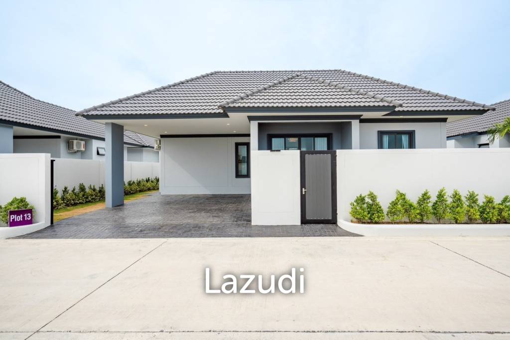 Modern 120 sqm 3-Bed Detached Home in Cha-Am with Courtyard Yard