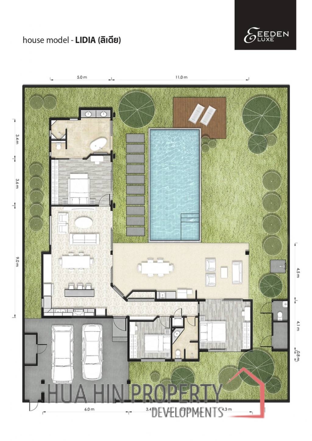 3 Bed 2.5 Bath 185 SQ.M Eeden Luxe