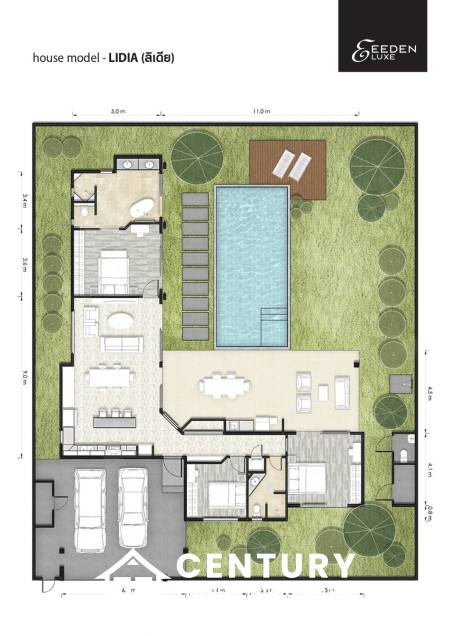 Modern pool villa in Thap Tai Hua Hin Eeden Luxe