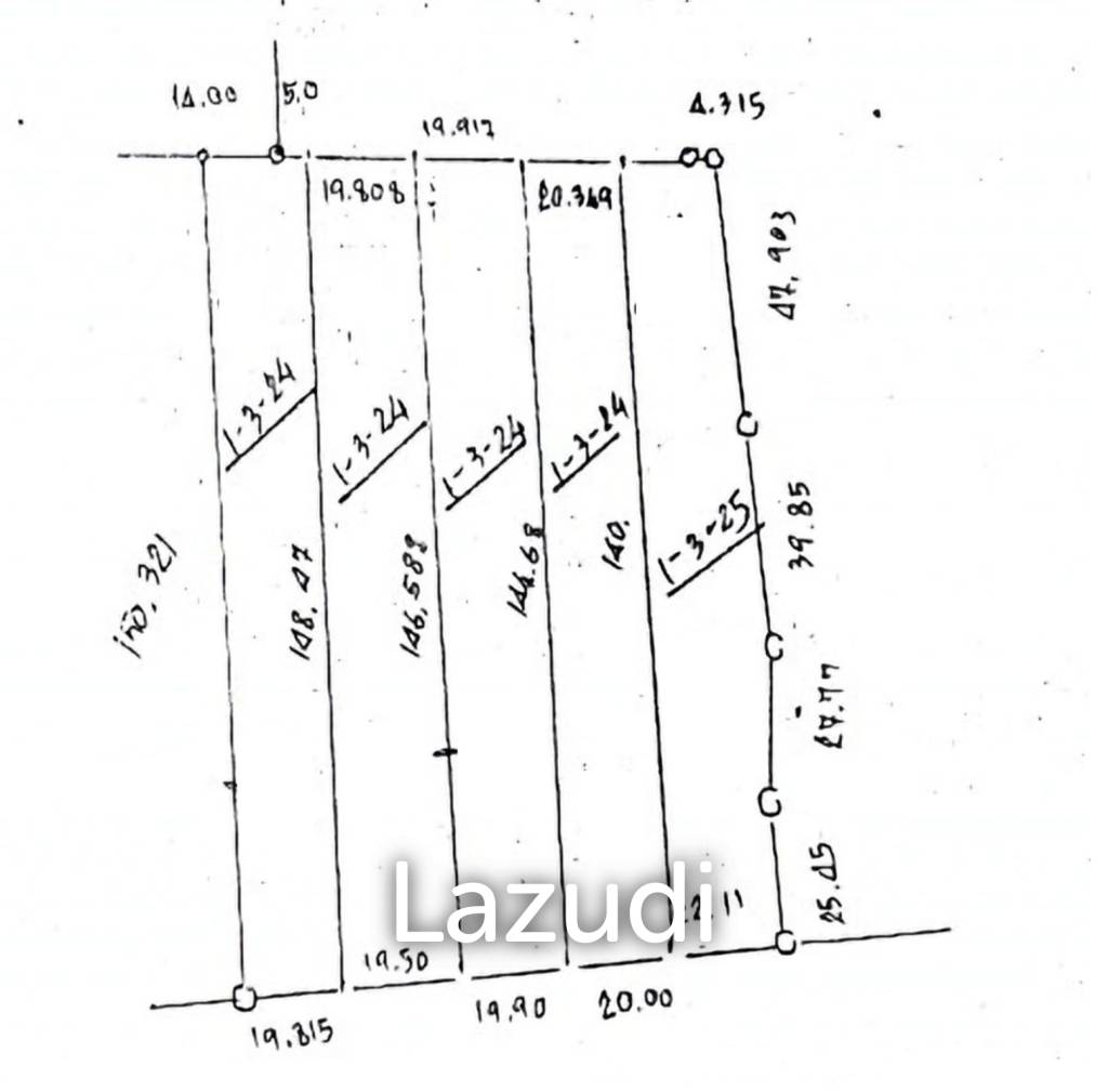 725 SQ.M. Land For Sale, 5 Plots in San Kamphaeng