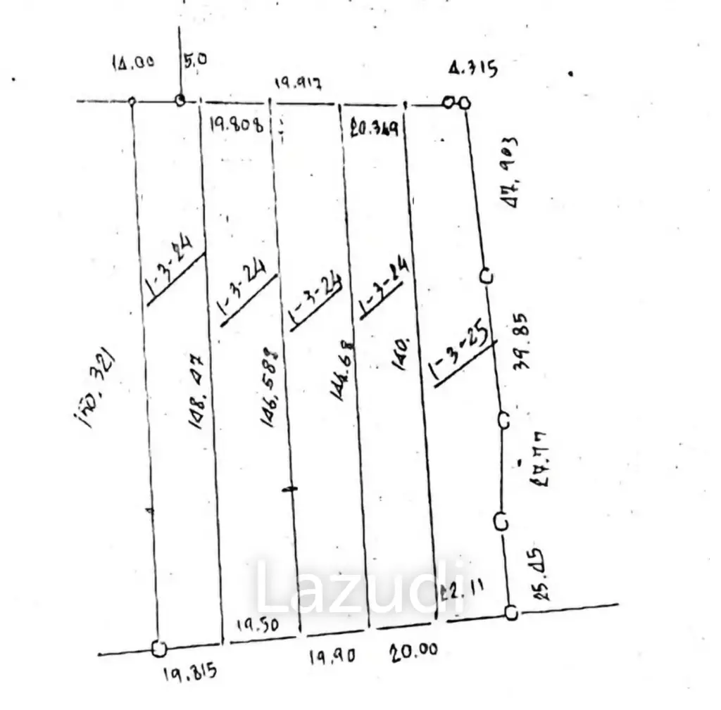 725 SQ.M. Land For Sale, 5 Plots in San Kamphaeng