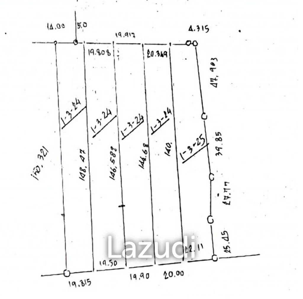 725 SQ.M. Land For Sale, 5 Plots in San Kamphaeng