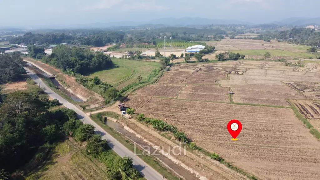 ขายที่ดิน 5 ไร่ติดคลองชลประทานและวิวภูเขา