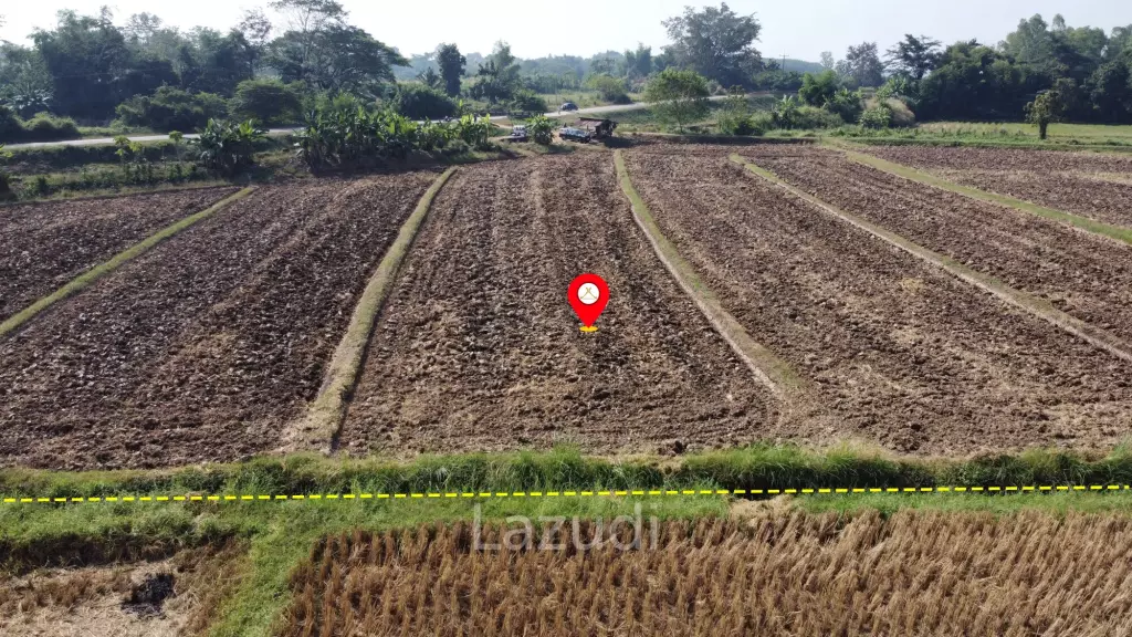 ขายที่ดิน 5 ไร่ติดคลองชลประทานและวิวภูเขา