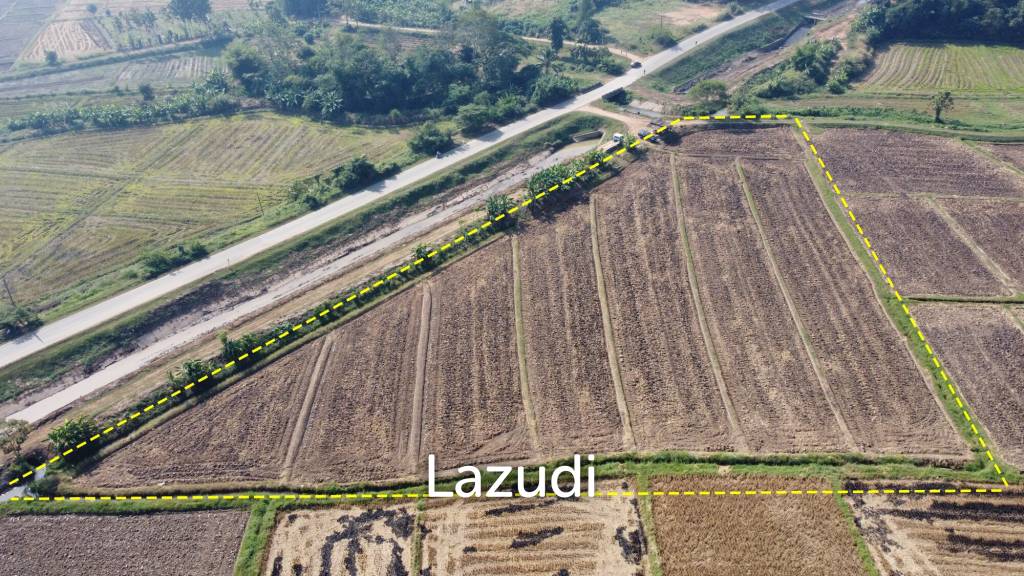 ขายที่ดิน 5 ไร่ติดคลองชลประทานและวิวภูเขา