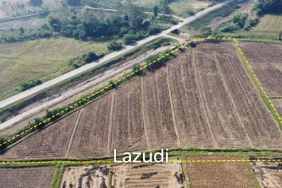ขายที่ดิน 5 ไร่ติดคลองชลประทานและวิวภูเขา