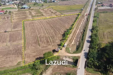 ขายที่ดิน 5 ไร่ติดคลองชลประทานและวิวภูเขา