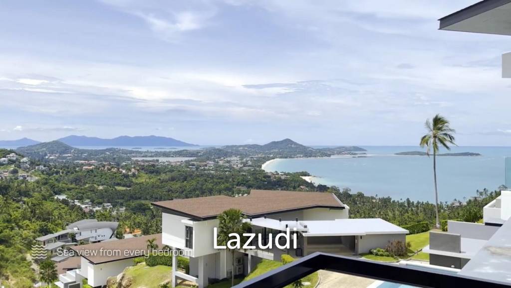 Modern Luxury Villa with Sea Views in Prestigious Chaweng Noi, Koh Samui