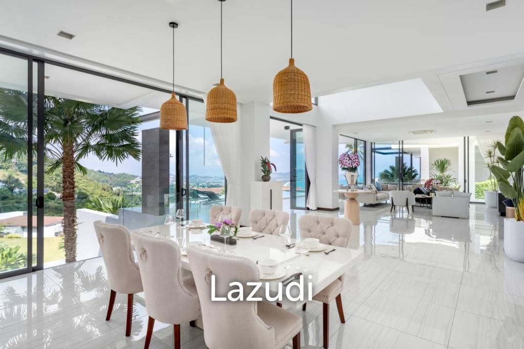 Modern Luxury Villa with Sea Views in Prestigious Chaweng Noi, Koh Samui