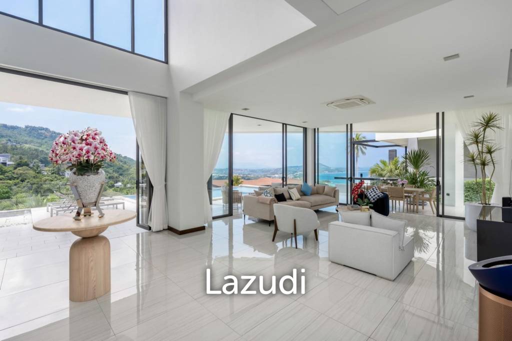 Modern Luxury Villa with Sea Views in Prestigious Chaweng Noi, Koh Samui
