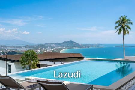 Modern Luxury Villa with Sea Views in Prestigious Chaweng Noi, Koh Samui