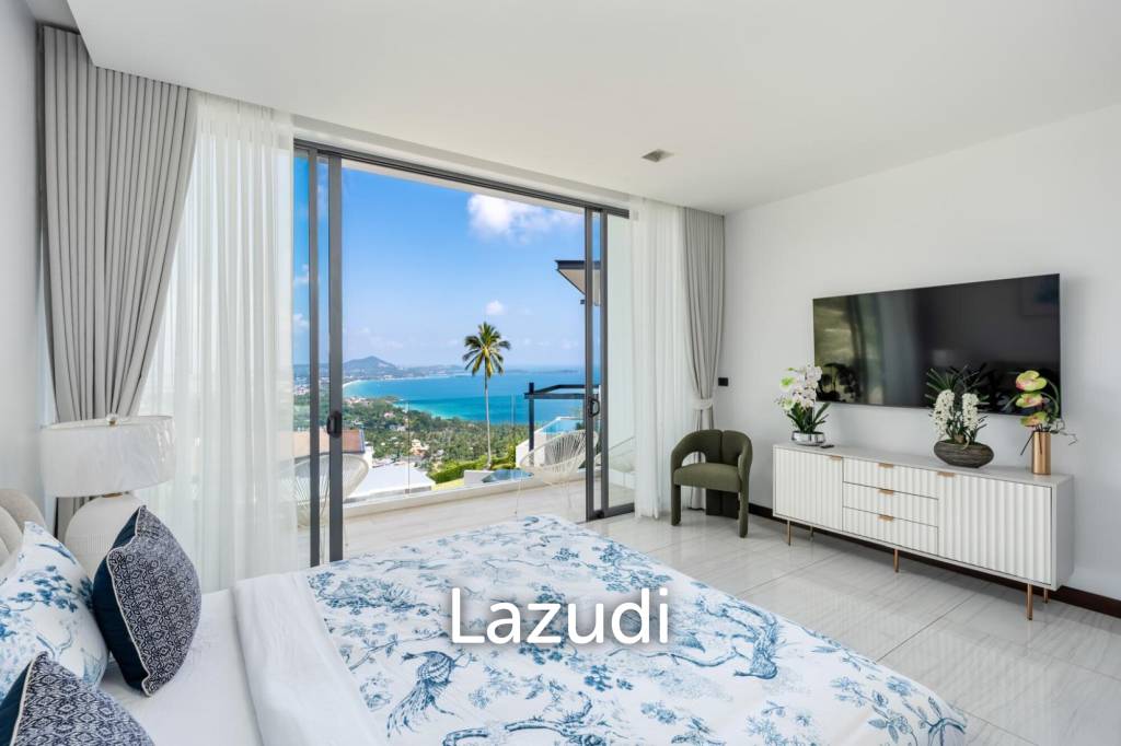 Modern Luxury Villa with Sea Views in Prestigious Chaweng Noi, Koh Samui