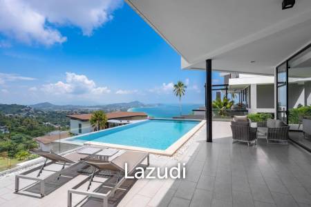 Modern Luxury Villa with Sea Views in Prestigious Chaweng Noi, Koh Samui
