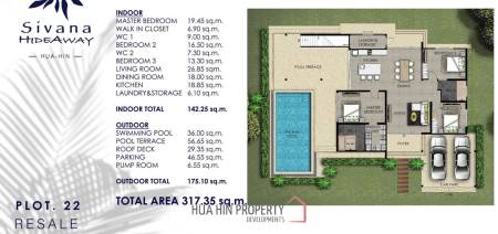 3 Bed 2 Bath 317.35 SQ.M Sivana Hideaway Phase 1