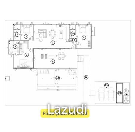 863 ตร.ม 3 เตียง 3 อาบน้ำ วิลล่า For ขาย 863 ตร.ม 3 เตียง 3 อาบน้ำ วิลล่า For ขาย