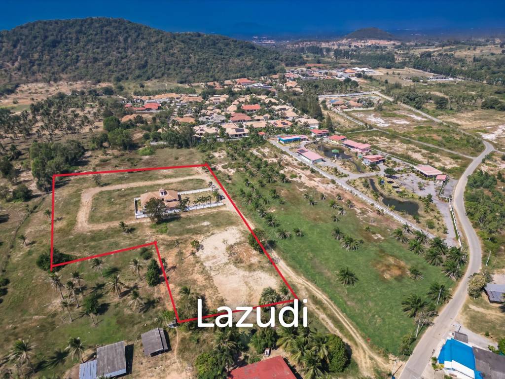 Mountain Views Land with Pool villa construction 90 % completed in Pran Bu Ri