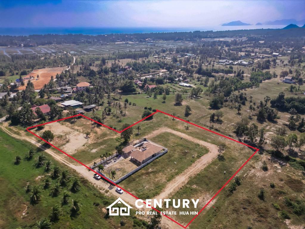 Mountain Views Land with Pool villa construction 90 % completed in Pran Bu Ri