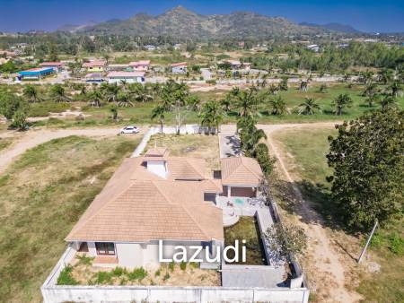 Mountain Views Land with Pool villa construction 90 % completed in Pran Bu Ri