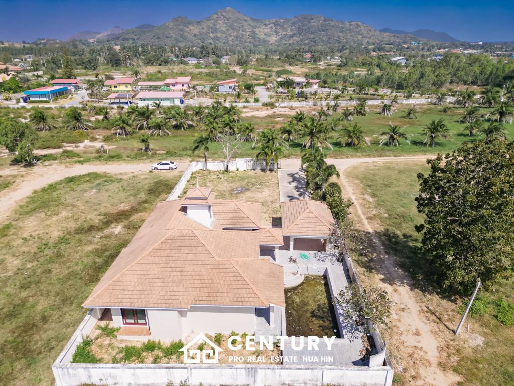 Mountain Views Land with Pool villa construction 90 % completed in Pran Bu Ri