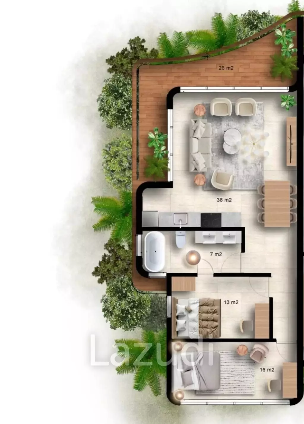 2 Bed Apartment at Gaia Residence