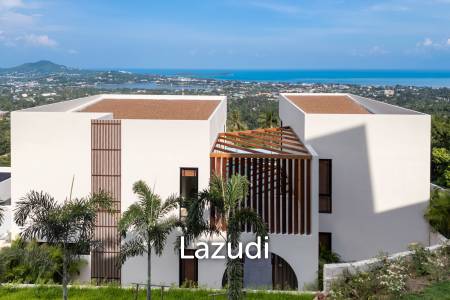 Stunning panoramic seaview luxury villa 4 bedrooms plus maid and gym room on Chaweng Hill (Ready to move in)