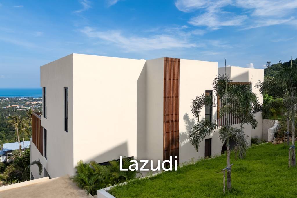 Stunning panoramic seaview luxury villa 4 bedrooms plus maid and gym room on Chaweng Hill (Ready to move in)