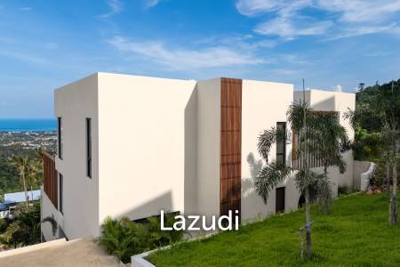 Stunning panoramic seaview luxury villa 4 bedrooms plus maid and gym room on Chaweng Hill (Ready to move in)