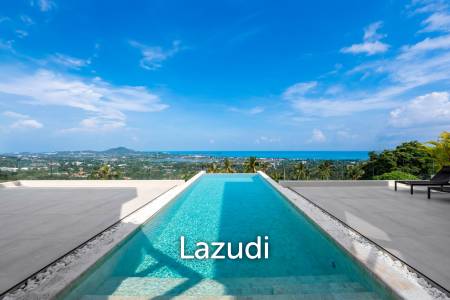 Stunning panoramic seaview luxury villa 4 bedrooms plus maid and gym room on Chaweng Hill (Ready to move in)