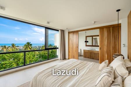 Stunning panoramic seaview luxury villa 4 bedrooms plus maid and gym room on Chaweng Hill (Ready to move in)