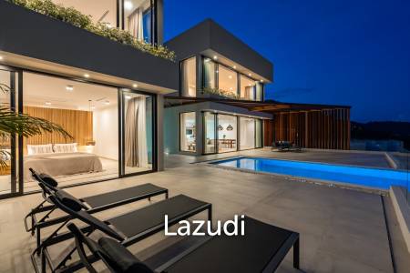 Stunning panoramic seaview luxury villa 4 bedrooms plus maid and gym room on Chaweng Hill (Ready to move in)