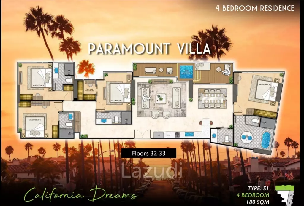 The Riviera Santa Monica 58 Sqm 2 Bed 2 Bath