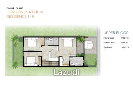 3 Bed 2.5 Bath 192.8 SQ.M Horizon Platinum