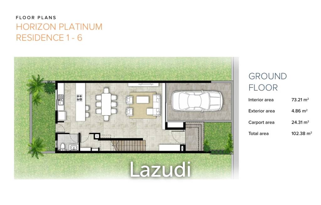 3 Bed 2.5 Bath 192.8 SQ.M Horizon Platinum