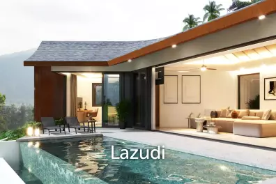 3 Bed 3.5 Bath 385.37 SQ.M The Green Hill Lamai Pool villas