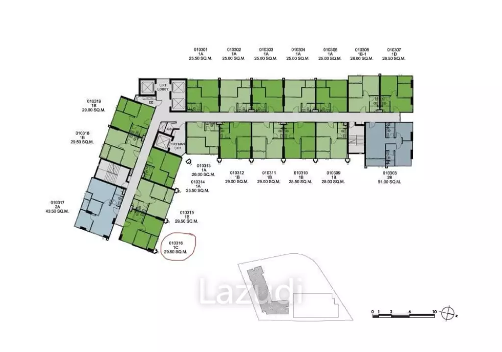 1 Bed 1 Bath 30 SQ.M The Base Park West