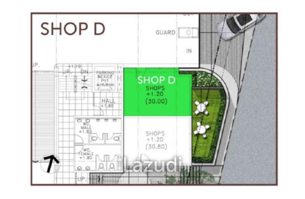 Modern Retail Unit in Bangkok's 949 Neighborhood