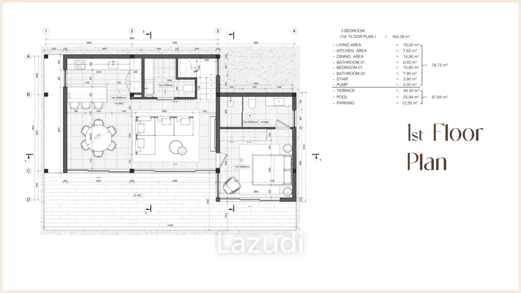 Modern 3 Bed Villa in Chaweng