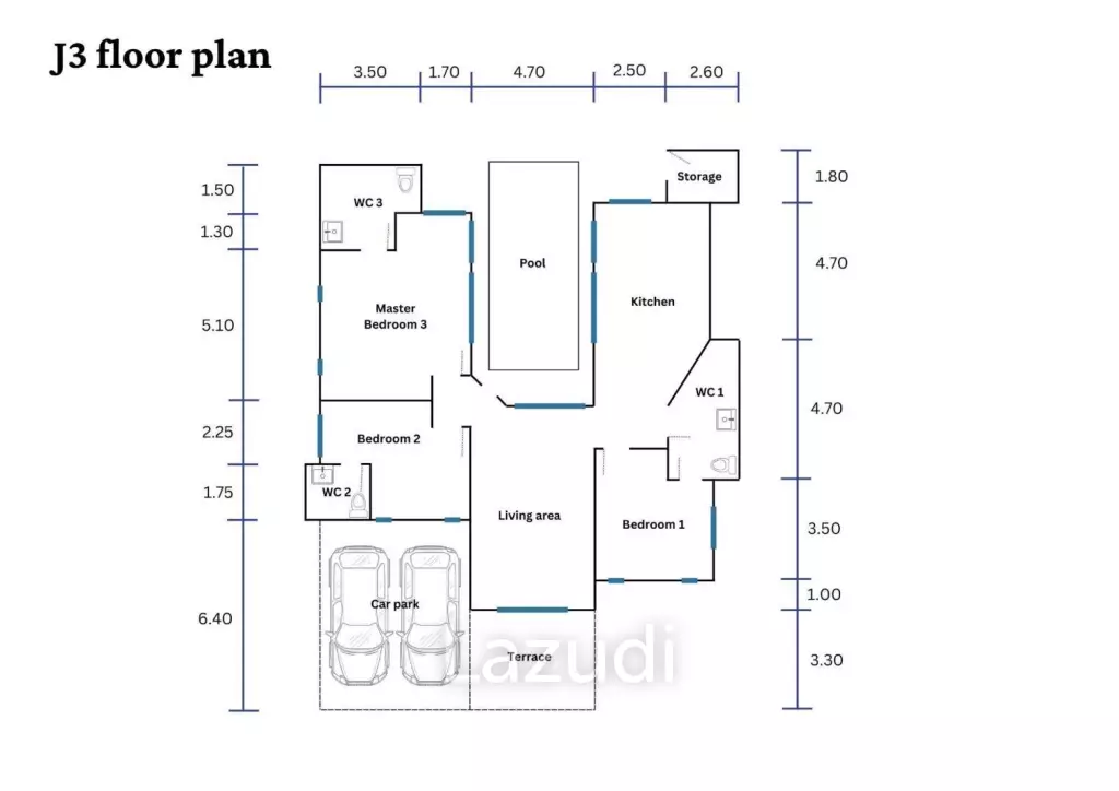 3 Bed 3 Bath 456 SQ.M Pina by Sabai Home