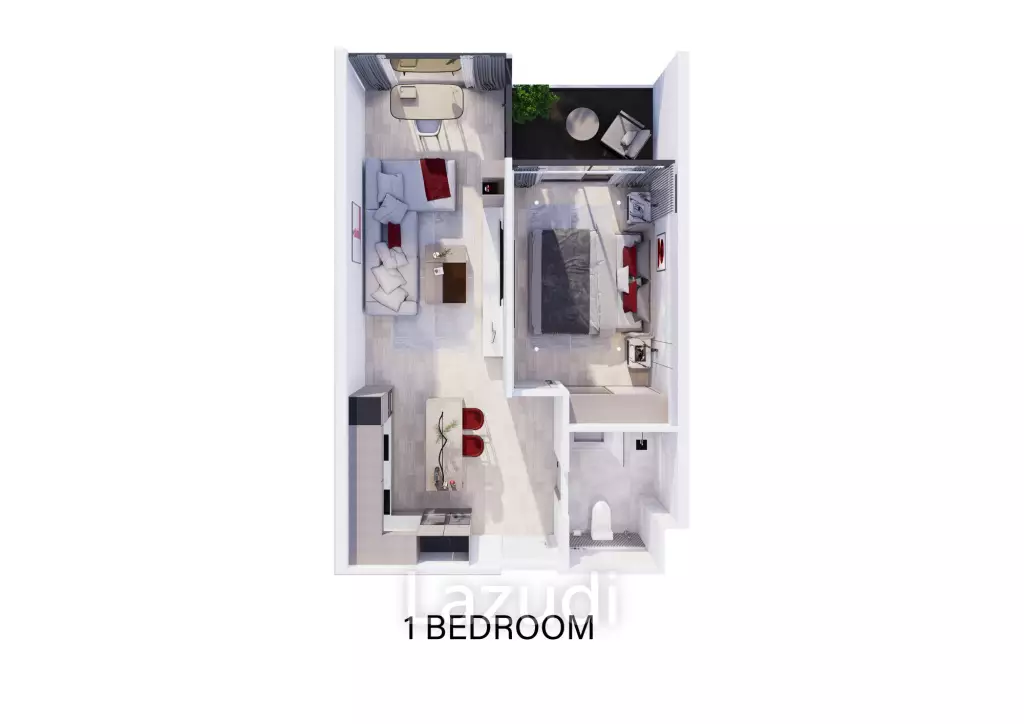 1 Bed 1 Bath 54 SQ.M Sirius Condominium