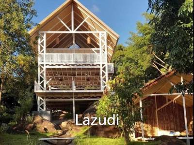 Serene Coffee  Detox Retreat with Yoga Space in a Lush 1,600 sqm Garden with Private Waterfall