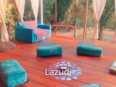 Serene Coffee  Detox Retreat with Yoga Space in a Lush 1,600 sqm Garden with Private Waterfall