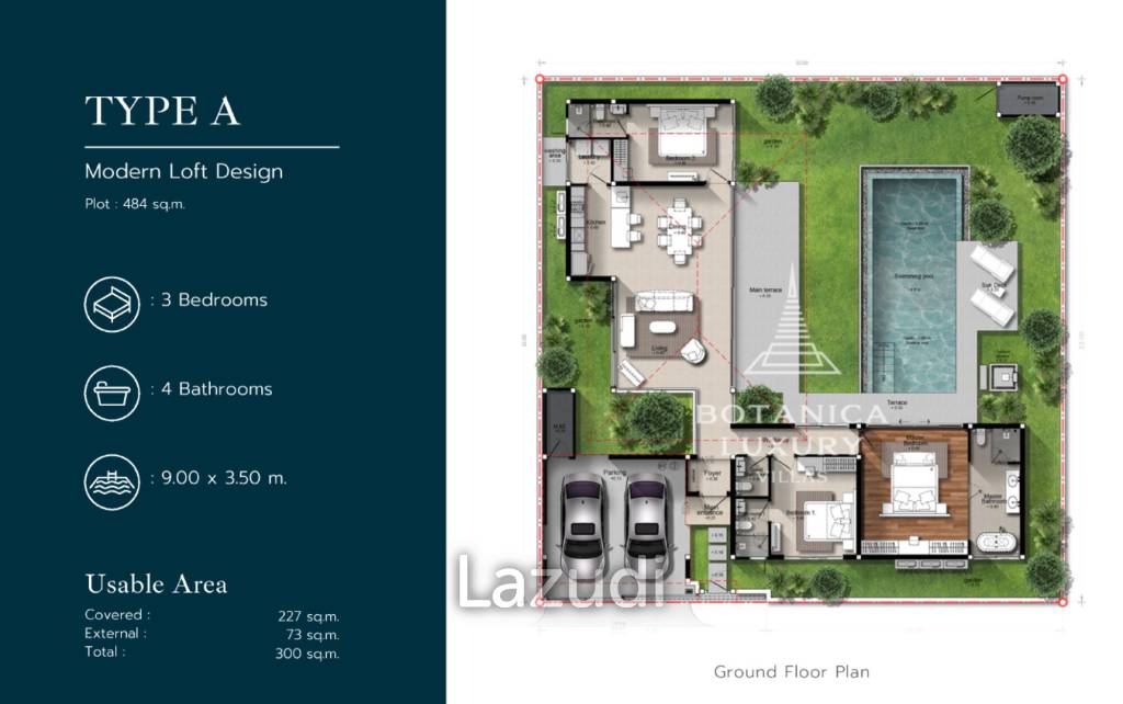 Hot Deal! 3 Bedroom-Luxury Villa with Pool in Botanica Hua Hin