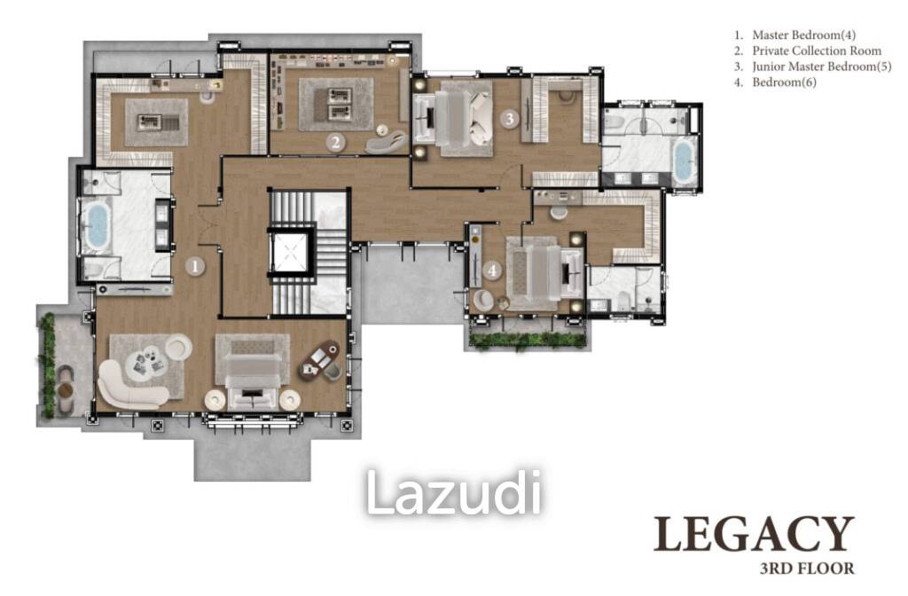 5 Bedrooms Ultra Luxury Detached Home in Bang Kaeo for Sale