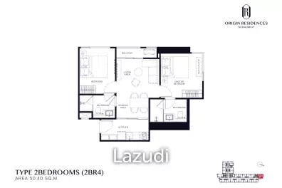 2 Bed 50.40 SQ.M. at Origin Residences Sukhumvit