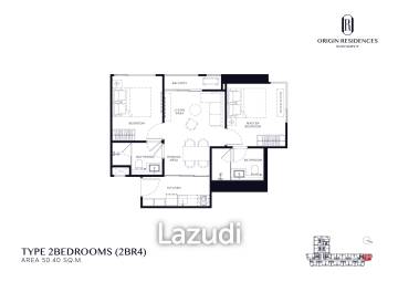 2 Bed 50.40 SQ.M. at Origin Residences Sukhumvit